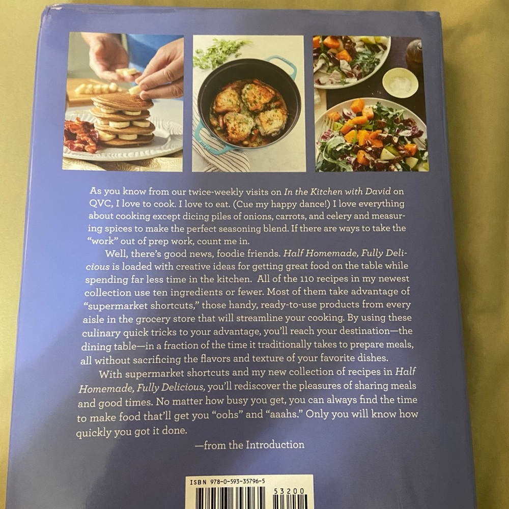 NEW QVC In The Kitchen With David Half Homemade Fully Delicious - Picture 2 of 4